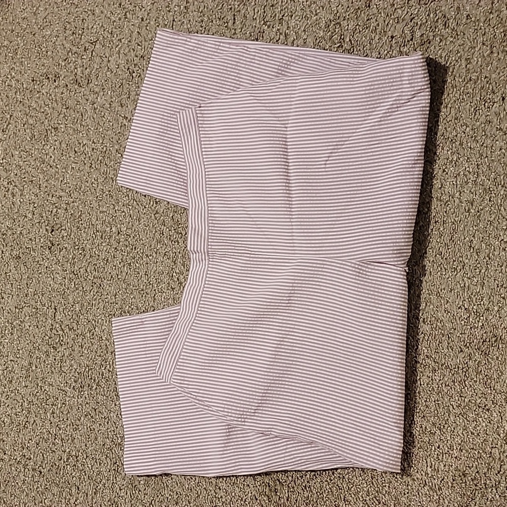 Alfred Dunner purple/white Capri size 12
